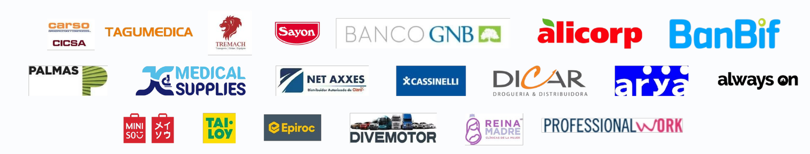 Logos de clientes y marcas que han confiado en Econsulting